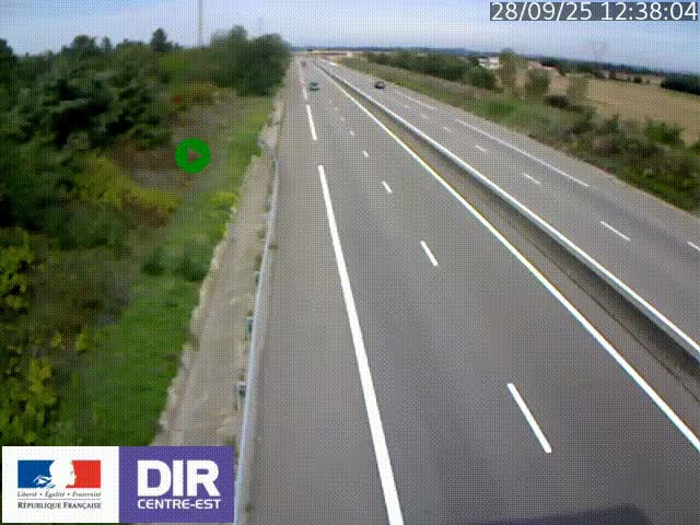 <h2>Webcam sur le contournement de Valence, sur la Nationale 7, à la jonction avec la N532, caméra orientée vers Grenoble</h2>