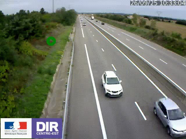 <h2>Webcam sur le contournement de Valence, sur la Nationale 7, à la jonction avec la N532, caméra orientée vers Grenoble</h2>