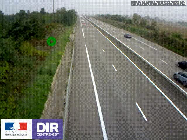 <h2>Webcam sur le contournement de Valence, sur la Nationale 7, à la jonction avec la N532, caméra orientée vers Grenoble</h2>