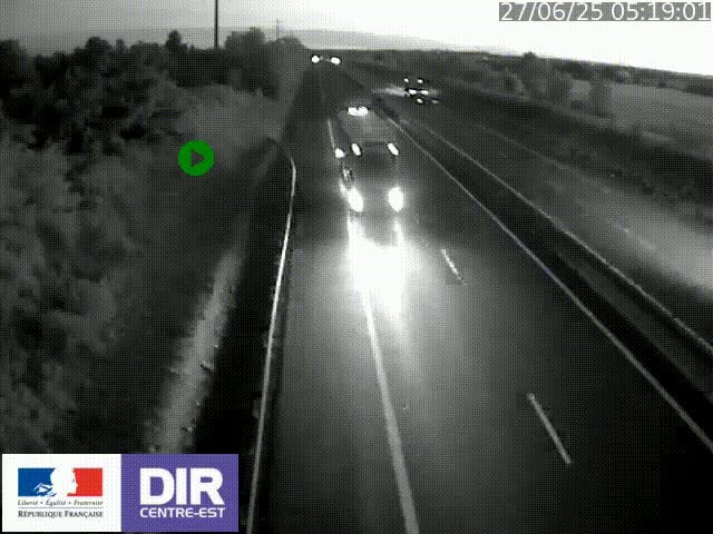 <h2>Webcam sur le contournement de Valence, sur la Nationale 7, à la jonction avec la N532, caméra orientée vers Grenoble</h2>