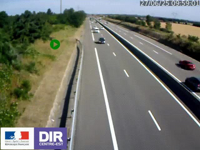 <h2>Webcam sur le contournement de Valence, sur la Nationale 7, à la jonction avec la N532, caméra orientée vers Grenoble</h2>
