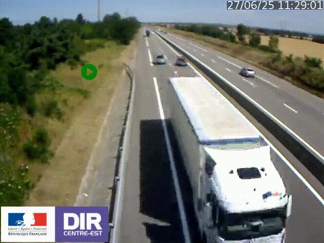 <h2>Webcam sur le contournement de Valence, sur la Nationale 7, à la jonction avec la N532, caméra orientée vers Grenoble</h2>