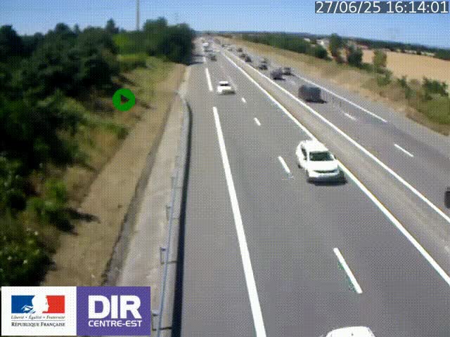 <h2>Webcam sur le contournement de Valence, sur la Nationale 7, à la jonction avec la N532, caméra orientée vers Grenoble</h2>