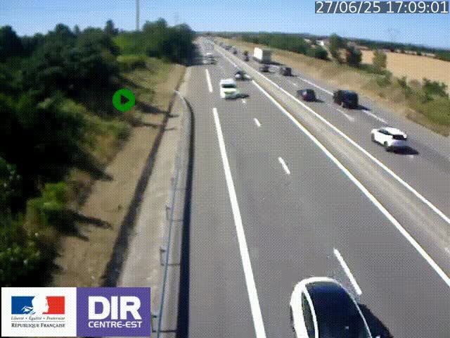 <h2>Webcam sur le contournement de Valence, sur la Nationale 7, à la jonction avec la N532, caméra orientée vers Grenoble</h2>