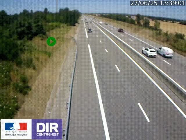 <h2>Webcam sur le contournement de Valence, sur la Nationale 7, à la jonction avec la N532, caméra orientée vers Grenoble</h2>