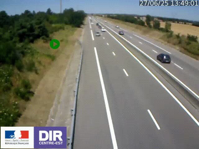 <h2>Webcam sur le contournement de Valence, sur la Nationale 7, à la jonction avec la N532, caméra orientée vers Grenoble</h2>