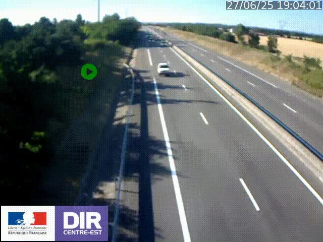 <h2>Webcam sur le contournement de Valence, sur la Nationale 7, à la jonction avec la N532, caméra orientée vers Grenoble</h2>