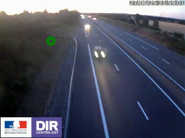 <h2>Webcam sur le contournement de Valence, sur la Nationale 7, à la jonction avec la N532, caméra orientée vers Grenoble</h2>