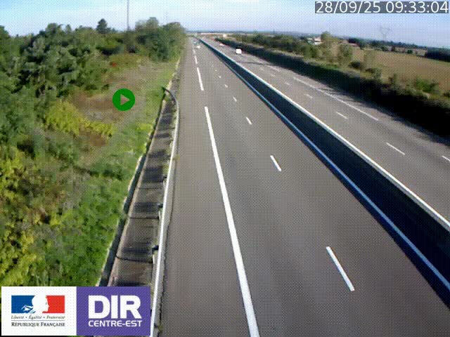 <h2>Webcam sur le contournement de Valence, sur la Nationale 7, à la jonction avec la N532, caméra orientée vers Grenoble</h2>