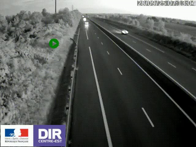 <h2>Webcam sur le contournement de Valence, sur la Nationale 7, à la jonction avec la N532, caméra orientée vers Grenoble</h2>