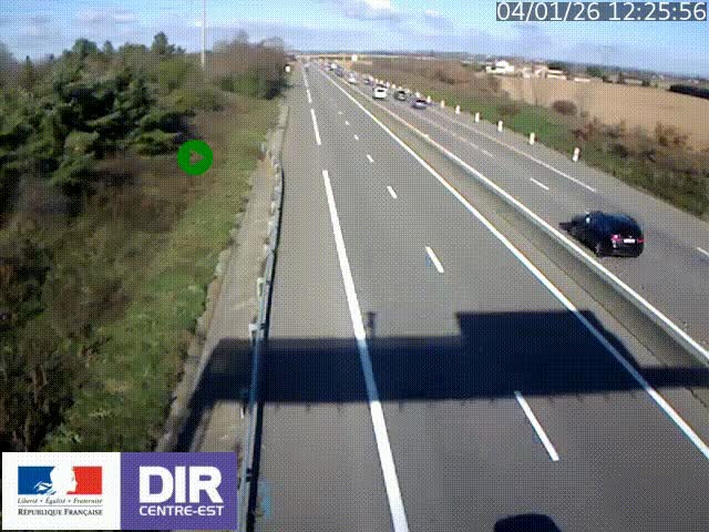 <h2>Webcam sur le contournement de Valence, sur la Nationale 7, à la jonction avec la N532, caméra orientée vers Grenoble</h2>