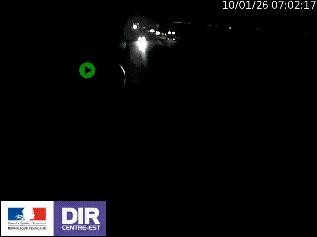 Webcam sur le contournement de Valence, sur la Nationale 7, à la jonction avec la N532, caméra orientée vers Grenoble