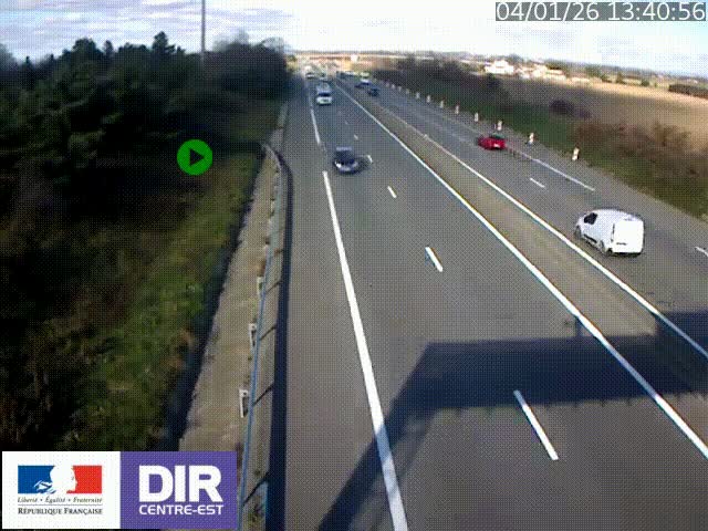 <h2>Webcam sur le contournement de Valence, sur la Nationale 7, à la jonction avec la N532, caméra orientée vers Grenoble</h2>