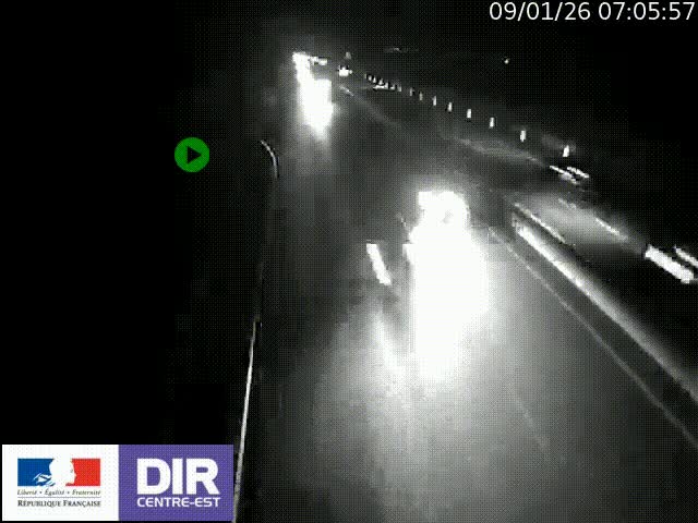 <h2>Webcam sur le contournement de Valence, sur la Nationale 7, à la jonction avec la N532, caméra orientée vers Grenoble</h2>