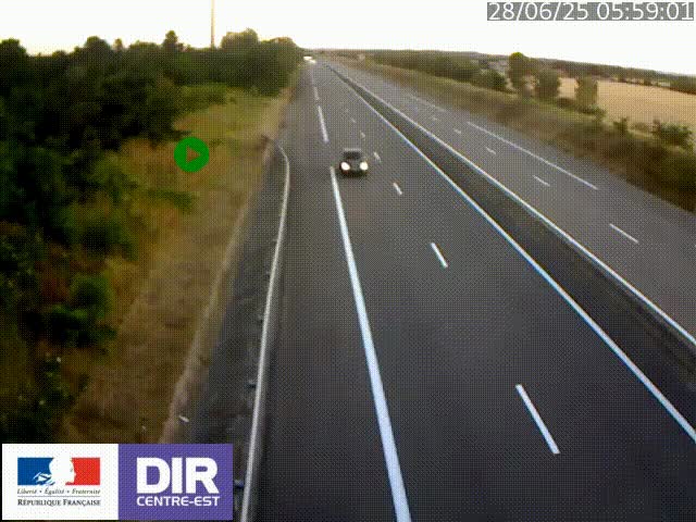 <h2>Webcam sur le contournement de Valence, sur la Nationale 7, à la jonction avec la N532, caméra orientée vers Grenoble</h2>