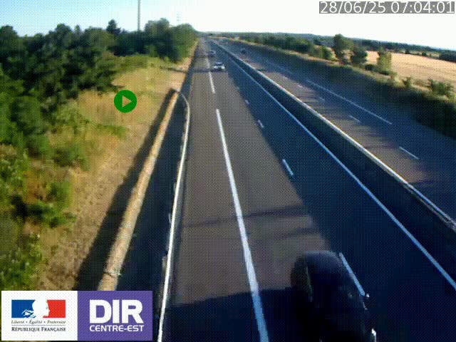 <h2>Webcam sur le contournement de Valence, sur la Nationale 7, à la jonction avec la N532, caméra orientée vers Grenoble</h2>