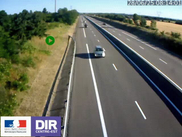 <h2>Webcam sur le contournement de Valence, sur la Nationale 7, à la jonction avec la N532, caméra orientée vers Grenoble</h2>