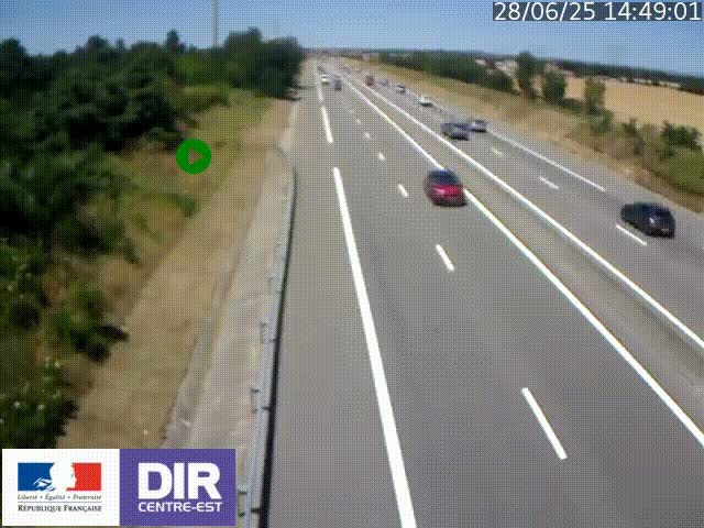 <h2>Webcam sur le contournement de Valence, sur la Nationale 7, à la jonction avec la N532, caméra orientée vers Grenoble</h2>