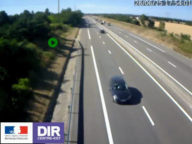 <h2>Webcam sur le contournement de Valence, sur la Nationale 7, à la jonction avec la N532, caméra orientée vers Grenoble</h2>