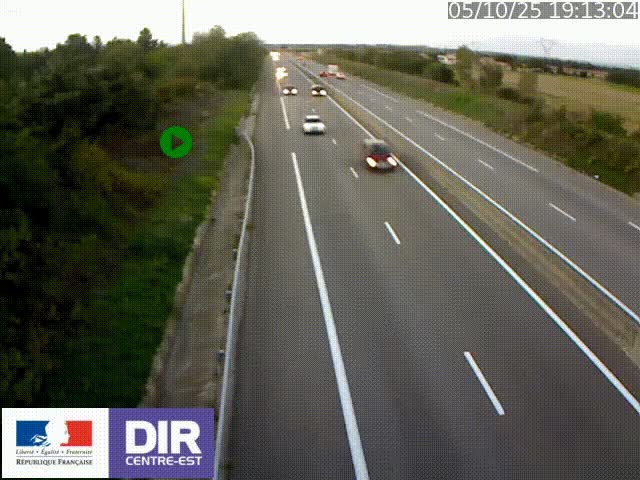 <h2>Webcam sur le contournement de Valence, sur la Nationale 7, à la jonction avec la N532, caméra orientée vers Grenoble</h2>