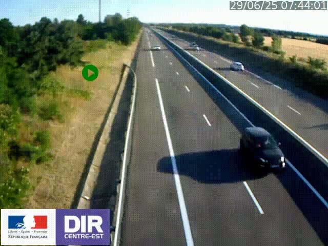 <h2>Webcam sur le contournement de Valence, sur la Nationale 7, à la jonction avec la N532, caméra orientée vers Grenoble</h2>