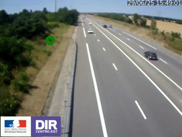 <h2>Webcam sur le contournement de Valence, sur la Nationale 7, à la jonction avec la N532, caméra orientée vers Grenoble</h2>