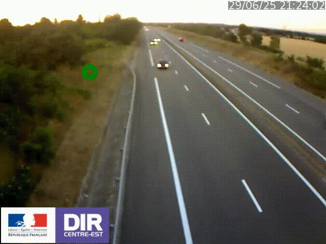 <h2>Webcam sur le contournement de Valence, sur la Nationale 7, à la jonction avec la N532, caméra orientée vers Grenoble</h2>