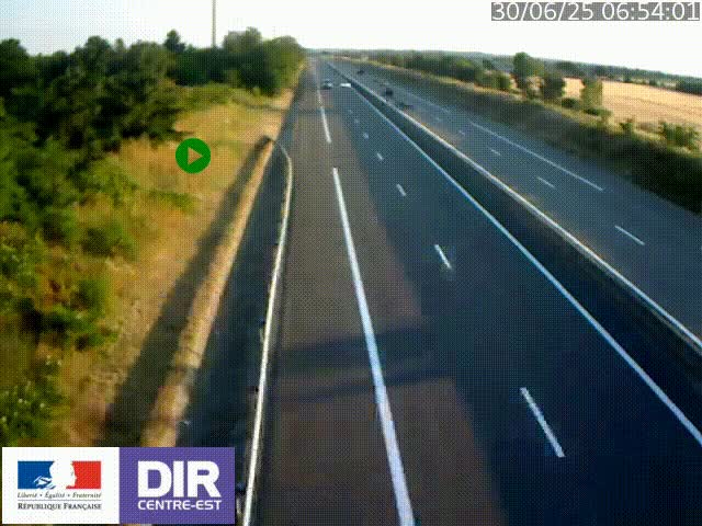 <h2>Webcam sur le contournement de Valence, sur la Nationale 7, à la jonction avec la N532, caméra orientée vers Grenoble</h2>