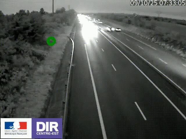 <h2>Webcam sur le contournement de Valence, sur la Nationale 7, à la jonction avec la N532, caméra orientée vers Grenoble</h2>