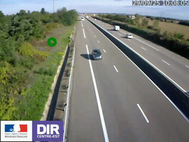 <h2>Webcam sur le contournement de Valence, sur la Nationale 7, à la jonction avec la N532, caméra orientée vers Grenoble</h2>