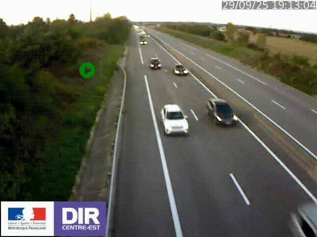 <h2>Webcam sur le contournement de Valence, sur la Nationale 7, à la jonction avec la N532, caméra orientée vers Grenoble</h2>