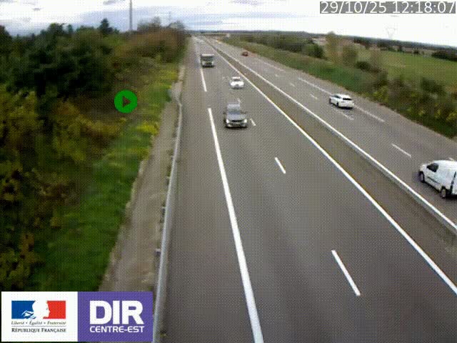 <h2>Webcam sur le contournement de Valence, sur la Nationale 7, à la jonction avec la N532, caméra orientée vers Grenoble</h2>
