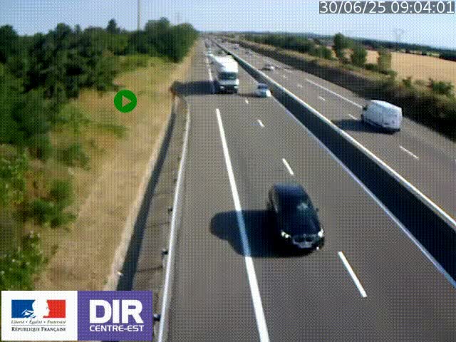 <h2>Webcam sur le contournement de Valence, sur la Nationale 7, à la jonction avec la N532, caméra orientée vers Grenoble</h2>
