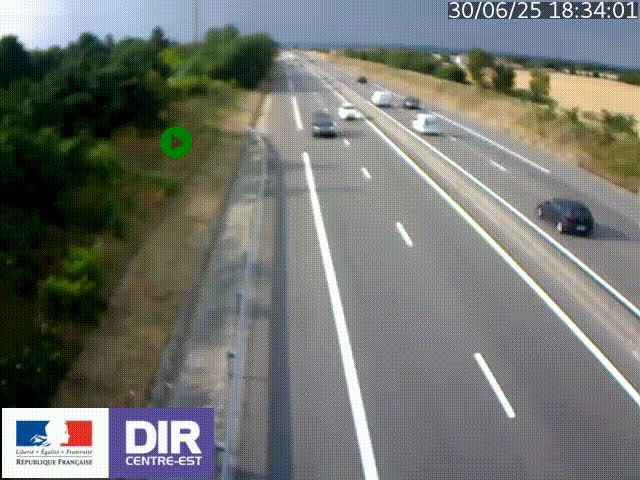 <h2>Webcam sur le contournement de Valence, sur la Nationale 7, à la jonction avec la N532, caméra orientée vers Grenoble</h2>