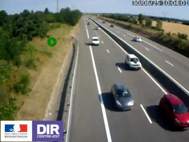 <h2>Webcam sur le contournement de Valence, sur la Nationale 7, à la jonction avec la N532, caméra orientée vers Grenoble</h2>