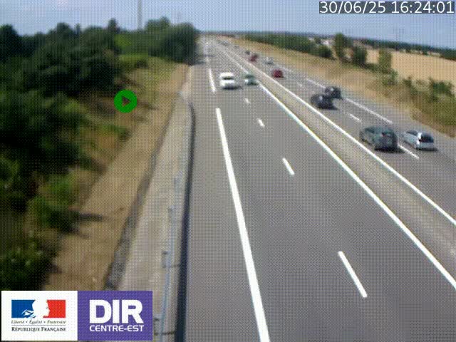 <h2>Webcam sur le contournement de Valence, sur la Nationale 7, à la jonction avec la N532, caméra orientée vers Grenoble</h2>