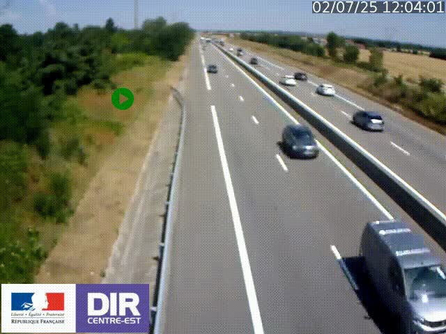 <h2>Webcam sur le contournement de Valence, sur la Nationale 7, à la jonction avec la N532, caméra orientée vers Grenoble</h2>