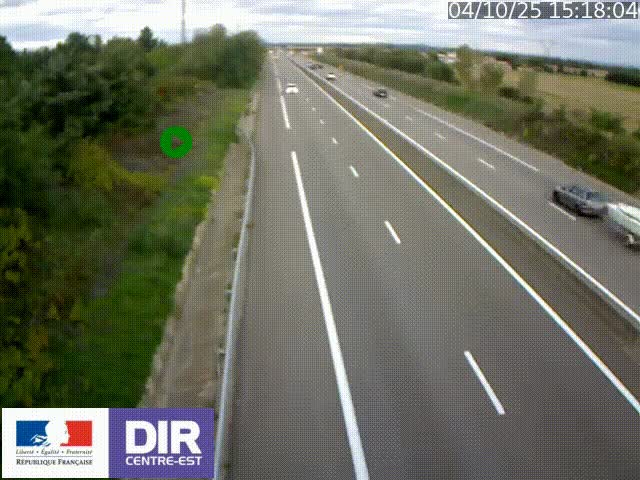 <h2>Webcam sur le contournement de Valence, sur la Nationale 7, à la jonction avec la N532, caméra orientée vers Grenoble</h2>