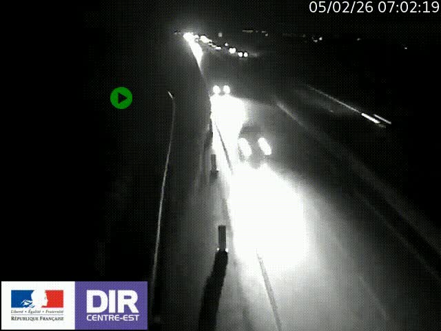 <h2>Webcam sur le contournement de Valence, sur la Nationale 7, à la jonction avec la N532, caméra orientée vers Grenoble</h2>