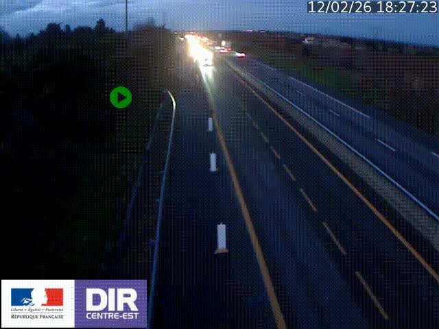 <h2>Webcam sur le contournement de Valence, sur la Nationale 7, à la jonction avec la N532, caméra orientée vers Grenoble</h2>