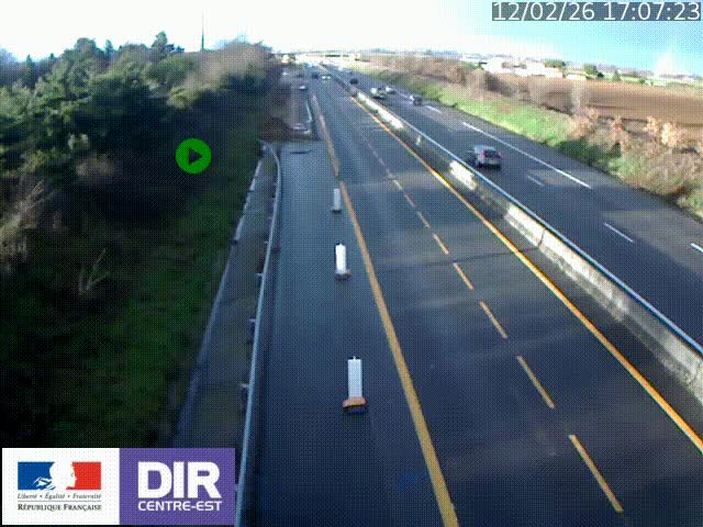 <h2>Webcam sur le contournement de Valence, sur la Nationale 7, à la jonction avec la N532, caméra orientée vers Grenoble</h2>