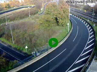 <h2>Caméra autoroute à la jonction entre l'A7 et la D301 (Boulevard urbain Sud de Lyon) à Feyzin, au sud de Lyon. Vue orientée vers Mions</h2>