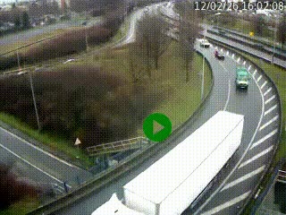 <h2>Caméra autoroute à la jonction entre l'A7 et la D301 (Boulevard urbain Sud de Lyon) à Feyzin, au sud de Lyon. Vue orientée vers Mions</h2>