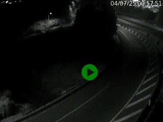 Caméra autoroute à la jonction entre l'A7 et la D301 (Boulevard urbain Sud de Lyon) à Feyzin, au sud de Lyon. Vue orientée vers Mions