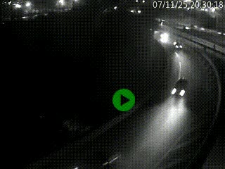 <h2>Caméra autoroute à la jonction entre l'A7 et la D301 (Boulevard urbain Sud de Lyon) à Feyzin, au sud de Lyon. Vue orientée vers Mions</h2>