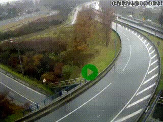 <h2>Caméra autoroute à la jonction entre l'A7 et la D301 (Boulevard urbain Sud de Lyon) à Feyzin, au sud de Lyon. Vue orientée vers Mions</h2>