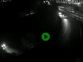 <h2>Caméra autoroute à la jonction entre l'A7 et la D301 (Boulevard urbain Sud de Lyon) à Feyzin, au sud de Lyon. Vue orientée vers Mions</h2>