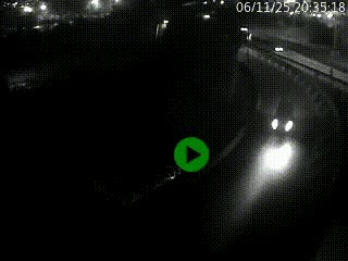 <h2>Caméra autoroute à la jonction entre l'A7 et la D301 (Boulevard urbain Sud de Lyon) à Feyzin, au sud de Lyon. Vue orientée vers Mions</h2>