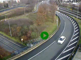 <h2>Caméra autoroute à la jonction entre l'A7 et la D301 (Boulevard urbain Sud de Lyon) à Feyzin, au sud de Lyon. Vue orientée vers Mions</h2>