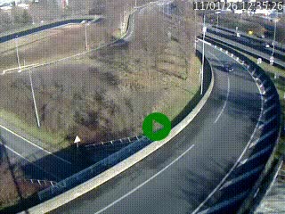 <h2>Caméra autoroute à la jonction entre l'A7 et la D301 (Boulevard urbain Sud de Lyon) à Feyzin, au sud de Lyon. Vue orientée vers Mions</h2>